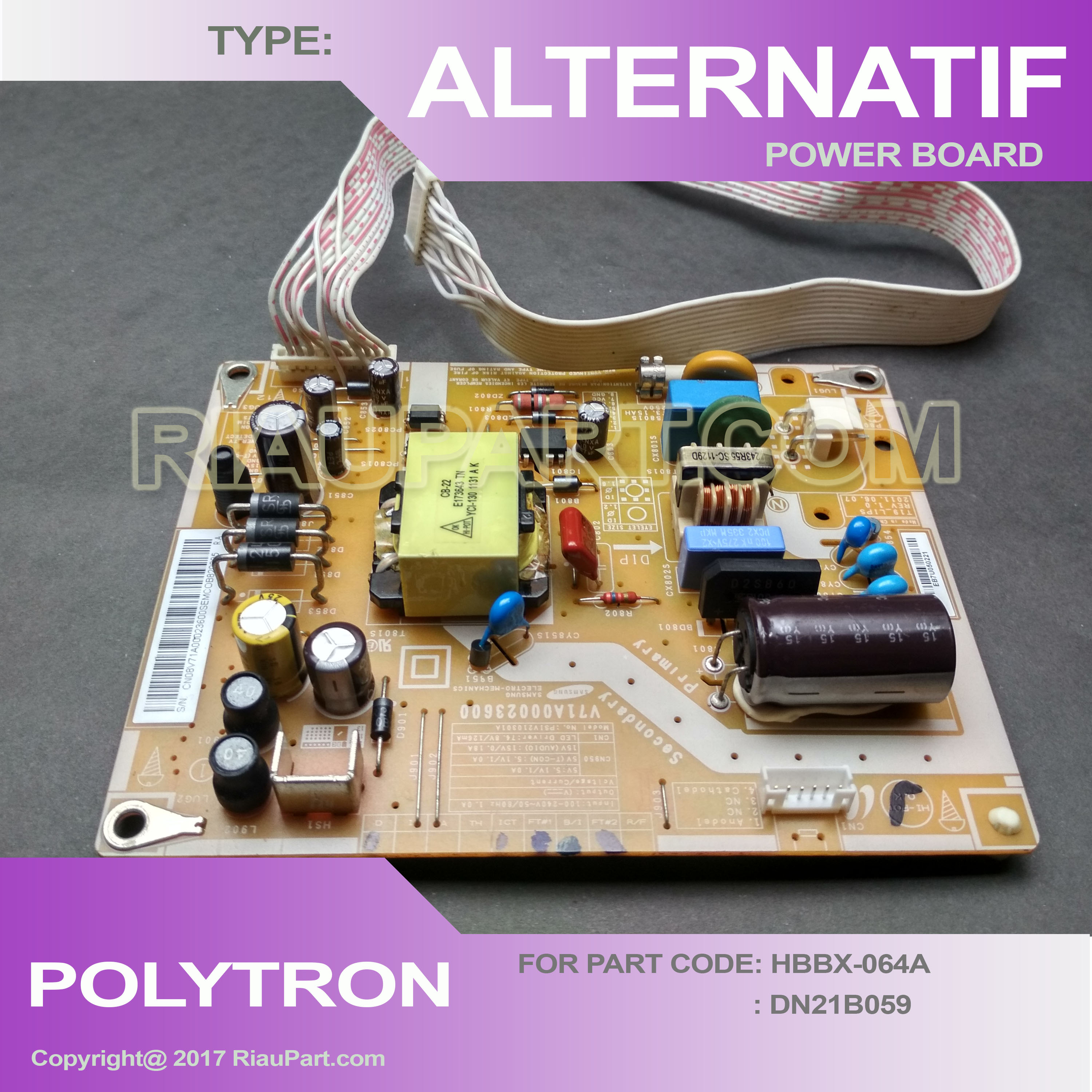 Power Supply Alternatif Polytron LED 20 - 24 inch Awet tinggal colok