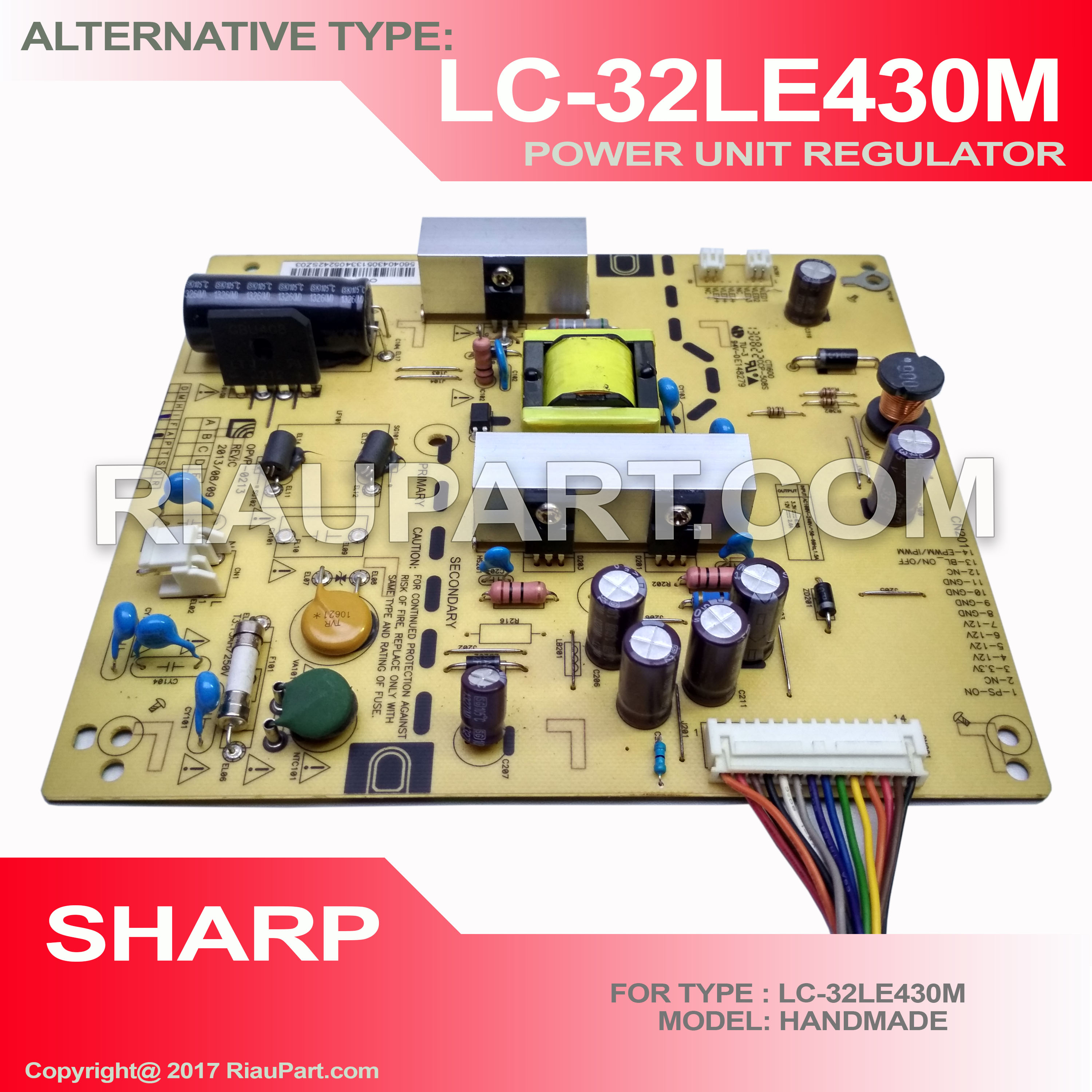 POWER SUPPLY PSU ALTERNATIF SHARP LC-32LE430 LC32LE430 AWET BAGUS