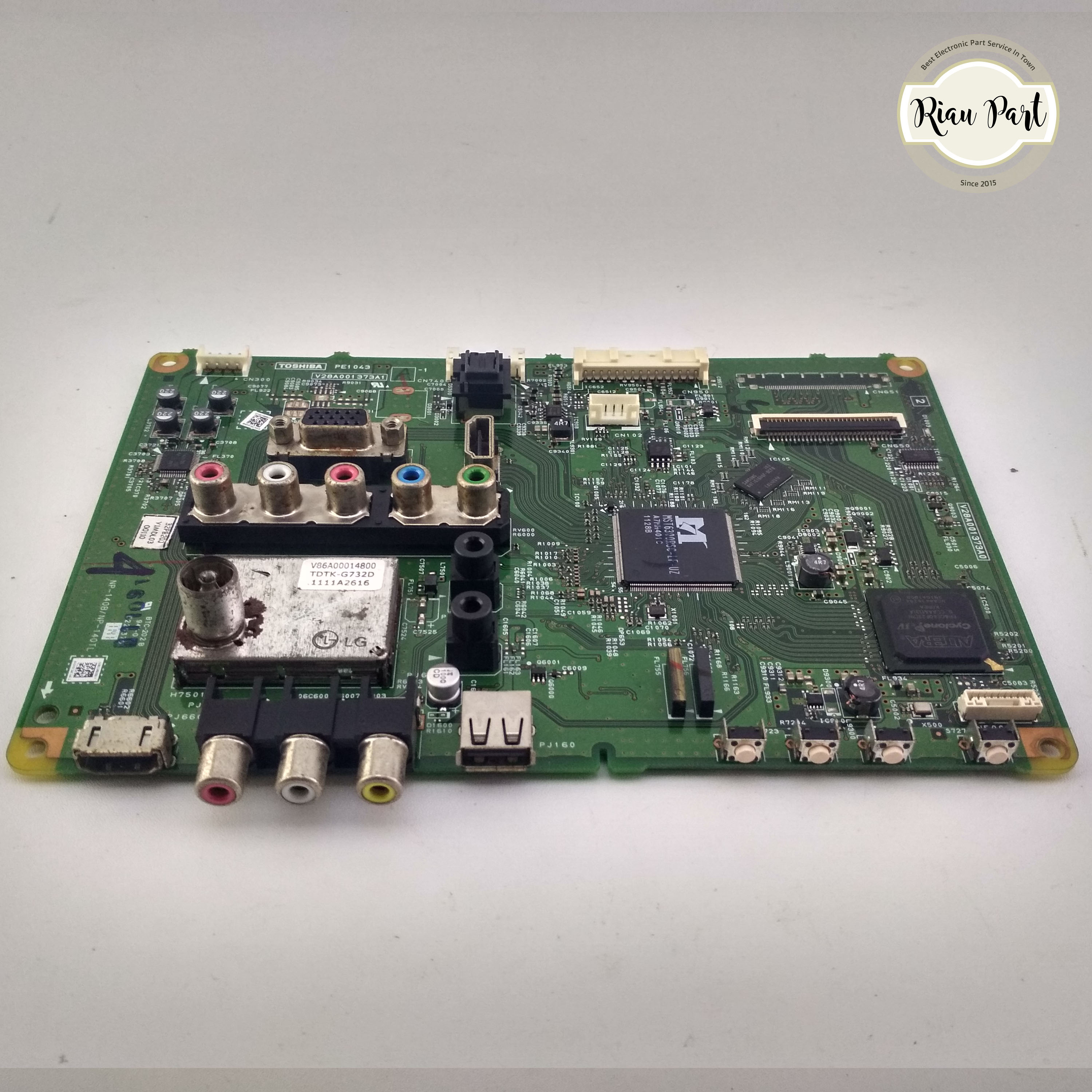 MAINBOARD MESIN TV LCD TOSHIBA 32PB20E CODE V28A001373A1 PE1043